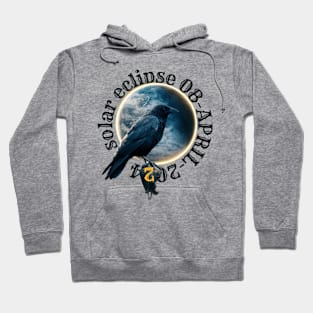 the crow solar eclipse Hoodie